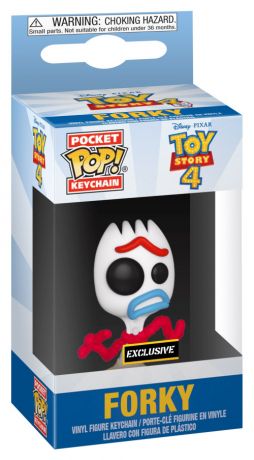 Figurine Funko Pop Toy Story 4 [Disney] Forky triste - Porte-clés