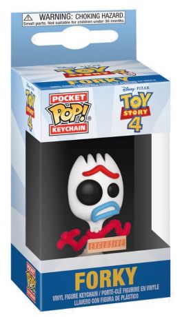 Figurine Funko Pop Toy Story 4 [Disney] Forky triste - Porte-clés