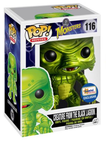 Figurine Funko Pop Universal Monsters #116 L’Étrange Créature du Lac Noir - Métallique