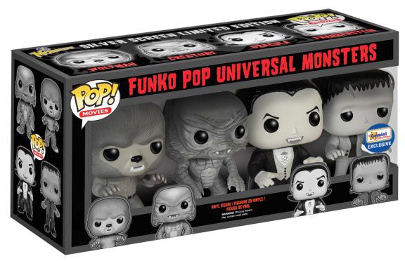 Figurine Funko Pop Universal Monsters Universal Monsters - Noir et Blanc - 4 pack