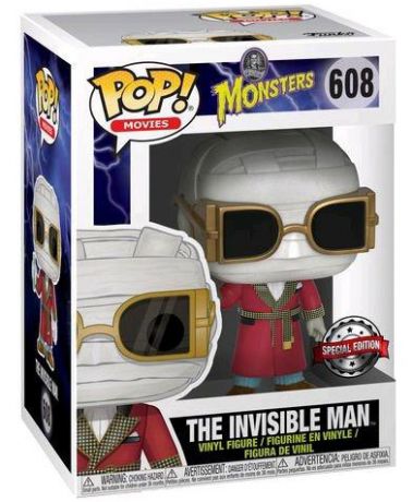 Figurine Funko Pop Universal Monsters #608 L'Homme Invisible