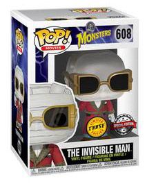 Figurine Funko Pop Universal Monsters #608 L'Homme Invisible - Clear [Chase]
