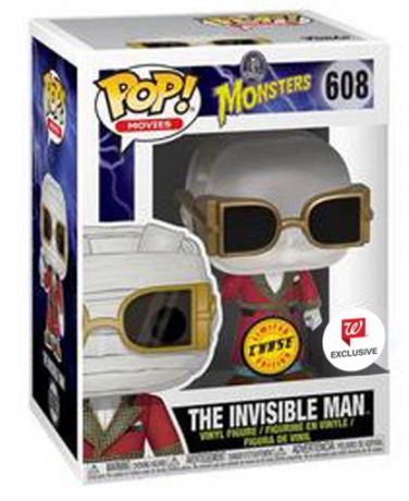 Figurine Funko Pop Universal Monsters #608 L'Homme Invisible - Clear [Chase]