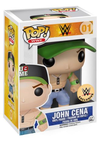 Figurine Funko Pop WWE #01 John Cena avec casquette verte