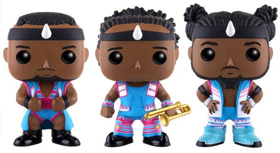 Figurine Funko Pop WWE Big E, Xavier Woods & Kofi Kingstom - 3 pack