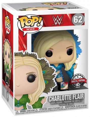 Figurine Funko Pop WWE #62 Charlotte Flair Bleu