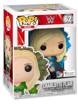 Figurine Funko Pop WWE #62 Charlotte Flair Bleu