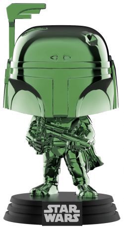 Figurine Funko Pop Star Wars 6 : Le Retour du Jedi #297 Boba Fett - Chromé Vert