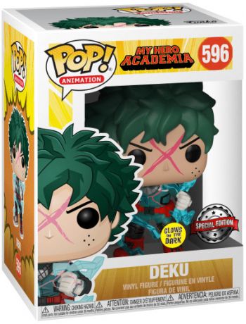 Figurine Funko Pop My Hero Academia #596 Deku - Brillant dans le noir