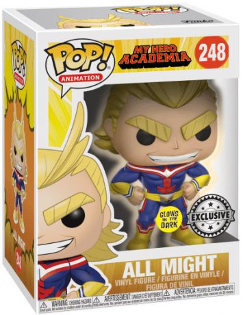 Figurine Funko Pop My Hero Academia #248 All Might - Brillant dans le noir