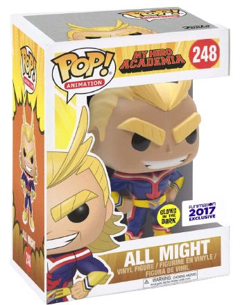 Figurine Funko Pop My Hero Academia #248 All Might - Brillant dans le noir