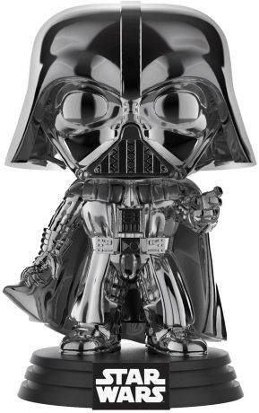 Figurine Funko Pop Star Wars 6 : Le Retour du Jedi #157 Dark Vador - Chromé Noir