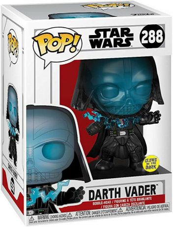 Figurine Funko Pop Star Wars 6 : Le Retour du Jedi #288 Dark Vador Electrocuté - Brillant dans le noir