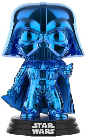 Figurine Funko Pop Star Wars 6 : Le Retour du Jedi #157 Dark Vador - Chromé Bleu