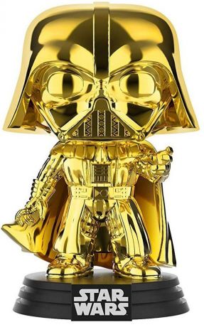 Figurine Funko Pop Star Wars 6 : Le Retour du Jedi #157 Dark Vador - Chromé Or