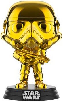 Figurine Funko Pop Star Wars 6 : Le Retour du Jedi #296 Stormtrooper - Chromé Or