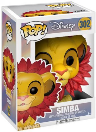 Figurine Funko Pop Le Roi Lion [Disney] #302 Simba avec Crinière de Feuilles