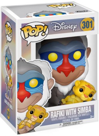 Figurine Funko Pop Le Roi Lion [Disney] #301 Rafiki Tenant Bébé Simba