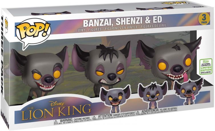 Figurine Funko Pop Le Roi Lion [Disney] Banzai, Shenzi & Ed - 3 pack