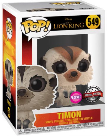 Figurine Funko Pop Le Roi Lion 2019 [Disney] #549 Timon - Floqué