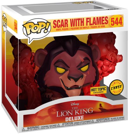 Figurine Funko Pop Le Roi Lion [Disney] #544 Scar avec Flammes [Chase]