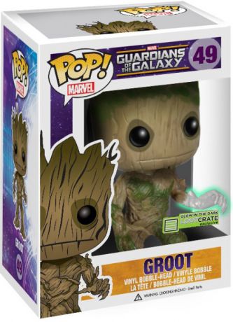 Figurine Funko Pop Les Gardiens de la Galaxie [Marvel] #49 Groot - Brillant dans le noir