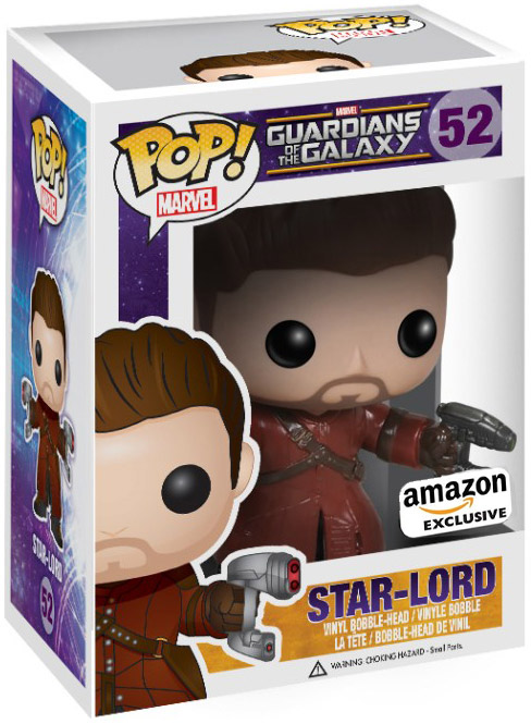Funko Pop Marvel: Guardians of The Galaxy Vol. 2 - Star Lord Chase Variant Limited Edition Vinyl Figure (Bundled with Pop Box Protector Case