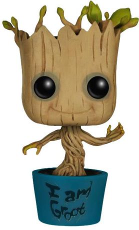 Figurine Funko Pop Les Gardiens de la Galaxie [Marvel] #65 Groot Danse (Bleu)