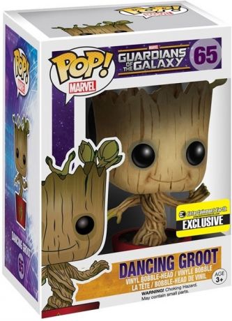 Figurine Funko Pop Les Gardiens de la Galaxie [Marvel] #65 Je m'appelle Groot Dansant (Rouge)