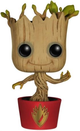 Figurine Funko Pop Les Gardiens de la Galaxie [Marvel] #65 Groot Danse (Rouge)