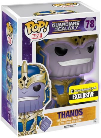 Figurine Funko Pop Les Gardiens de la Galaxie [Marvel] #78 Thanos - 15 cm & Brillant dans le Noir