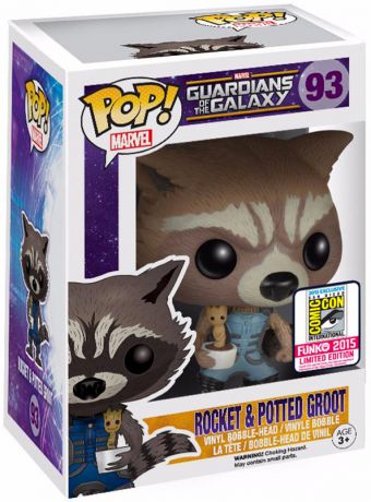 Figurine Funko Pop Les Gardiens de la Galaxie [Marvel] #93 Rocket avec Bébé Groot