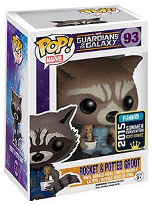 Figurine Funko Pop Les Gardiens de la Galaxie [Marvel] #93 Rocket avec Bébé Groot