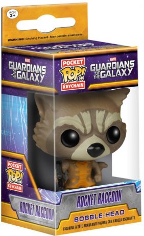 Figurine Funko Pop Les Gardiens de la Galaxie [Marvel] Rocket Raccoon - Porte-clés