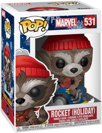 Figurine Funko Pop Les Gardiens de la Galaxie 2 [Marvel] #531 Rocket Noël