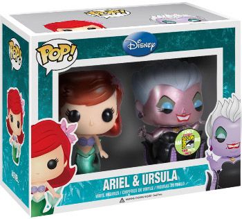 Figurine Funko Pop Disney Ariel & Ursula - 2 pack - Métallique