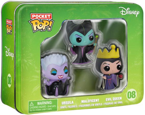 Figurine Funko Pop Disney Les Vilaines - 3 pack - Pocket