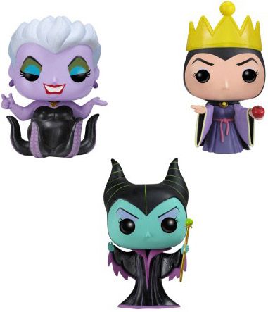 Figurine Funko Pop Disney Les Vilaines - 3 pack - Pocket