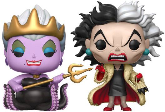 Figurine Funko Pop La Petite Sirène [Disney] Cruella & Ursula avec une Couronne - 2 Pack