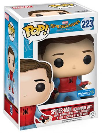 Figurine Funko Pop Spider-Man Homecoming [Marvel] #223 Spider-Man avec Costume Fait Maison