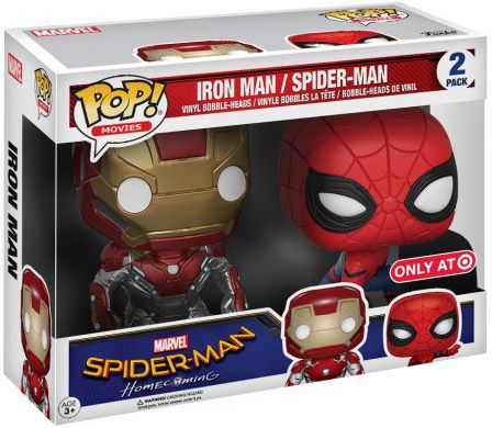 Figurine Funko Pop Spider-Man Homecoming [Marvel] Iron Man & Spider-Man - 2 pack