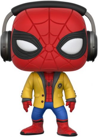 Figurine Funko Pop Spider-Man Homecoming [Marvel] #265 Spider-Man Écoutant de la Musique