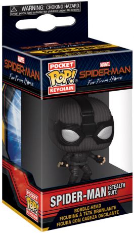 Figurine Funko Pop Spider-Man : Far from Home [Marvel] Spider-Man avec Costume Furtif - Porte-clés