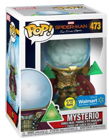 Figurine Funko Pop Spider-Man : Far from Home [Marvel] #473 Mysterio - Brillant dans le noir