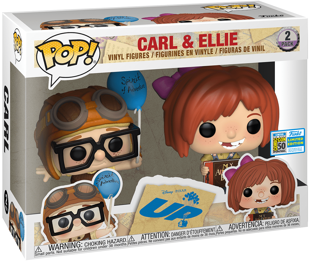 Figurine Pop Là-Haut [Disney] #1152 pas cher : Carl and Elie with Balloon  Cart