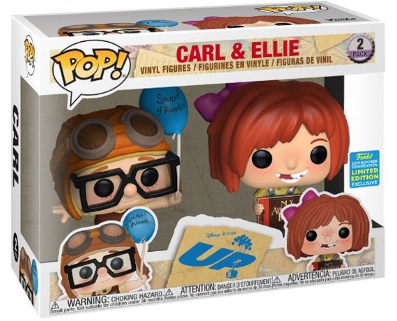 Figurine Funko Pop Là-Haut [Disney] Carl & Ellie - 2 Pack