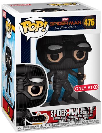 Figurine Funko Pop Spider-Man : Far from Home [Marvel] #476 Spider-Man avec Costume Furtif et Lunettes relevées