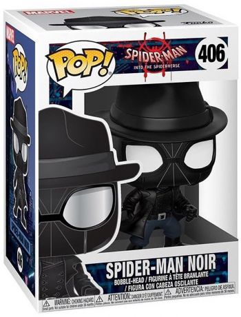 Figurine Funko Pop Spider-Man : New Generation [Marvel] #406 Spider-Man Noir avec Chapeau