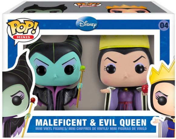 Figurine Funko Pop Disney #04 Maléfique & Reine du Mal - 2 pack