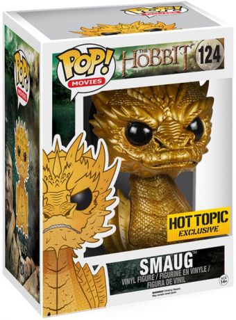 Figurine Funko Pop Le Hobbit Smaug - Métallique Or & 15 cm